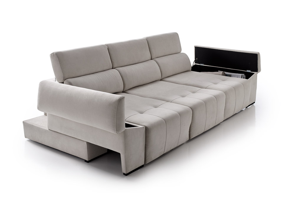 Sofá 3 plazas cama deslizante y reclinable | Muebles la Talla